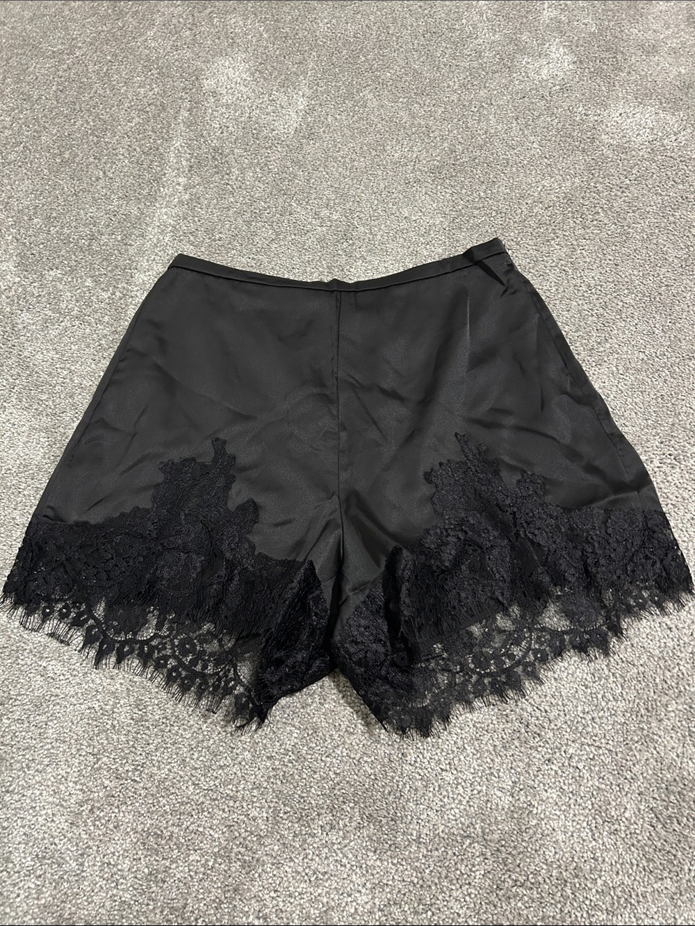 Amazon Black Lace-Trim Women’s Shorts